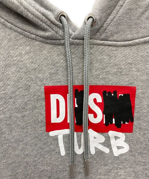 DIESEL（ディーゼル）DIESEL (ディーゼル) プルオーバーパーカー グレー サイズ:ＸＳの古着・服飾アイテム