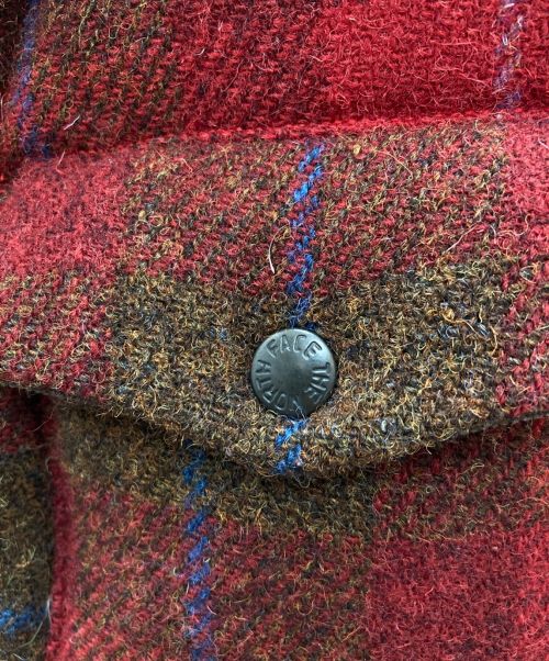 THE NORTHFACE PURPLELABEL（ザ・ノースフェイス パープルレーベル）THE NORTHFACE PURPLELABEL (ザ・ノースフェイス パープルレーベル) Harris Tweed (ハリスツイード) ダウンベスト レッド サイズ:Mの古着・服飾アイテム