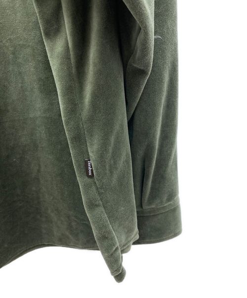 TENBOX（テンボックス）TENBOX (テンボックス) ベロアシャツ オリーブ サイズ:Mの古着・服飾アイテム
