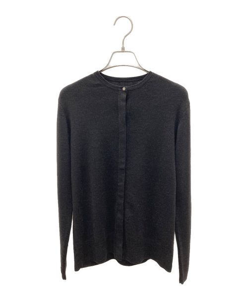 icB（アイシービー）icB (アイシービー) エクストラファインメリノカーディガン ブラウン サイズ:Sの古着・服飾アイテム