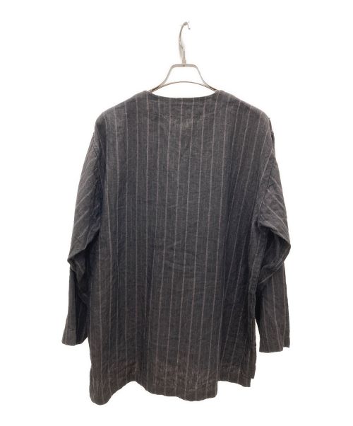 lanefortyfive（レーンフォーティーファイブ）lanefortyfive (レーンフォーティーファイブ) リネンシャツ ブラウン サイズ:40の古着・服飾アイテム