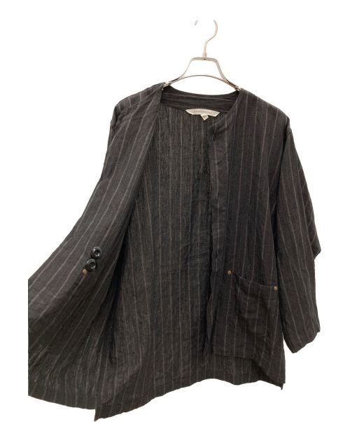 lanefortyfive（レーンフォーティーファイブ）lanefortyfive (レーンフォーティーファイブ) リネンシャツ ブラウン サイズ:40の古着・服飾アイテム