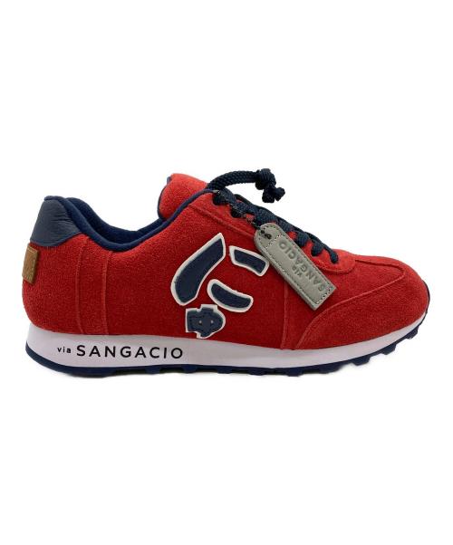 via SANGACIO（ヴィア・サンガチオ）via SANGACIO (ヴィア・サンガチオ) スニーカー レッド×ネイビー サイズ:25.5の古着・服飾アイテム