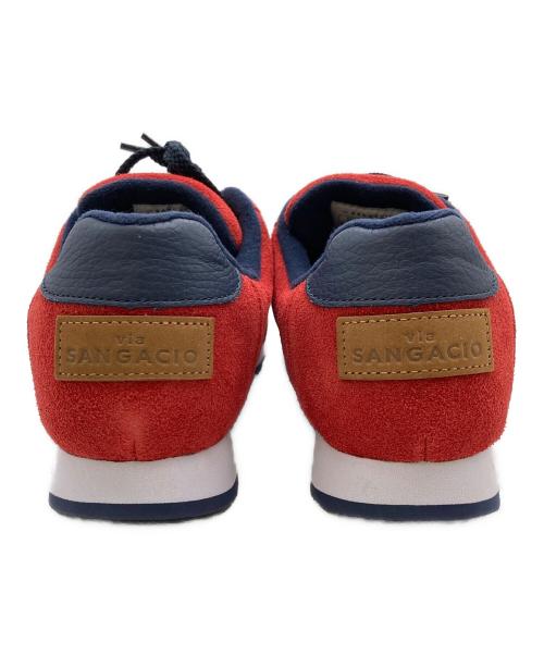 via SANGACIO（ヴィア・サンガチオ）via SANGACIO (ヴィア・サンガチオ) スニーカー レッド×ネイビー サイズ:25.5の古着・服飾アイテム