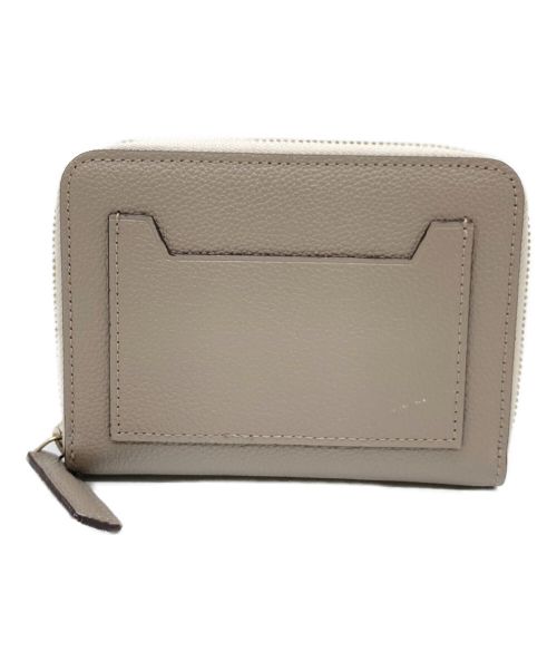 UNITED ARROWS（ユナイテッドアローズ）UNITED ARROWS (ユナイテッドアローズ) ポケットミディアムウォレット グレー×ブラウンの古着・服飾アイテム
