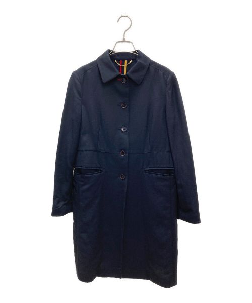 PAUL SMITH（ポールスミス）PAUL SMITH (ポールスミス) ステンカラーコート ネイビー サイズ:38の古着・服飾アイテム