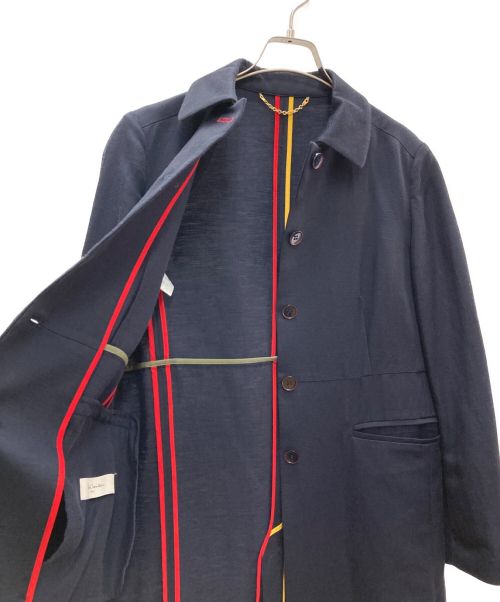 PAUL SMITH（ポールスミス）PAUL SMITH (ポールスミス) ステンカラーコート ネイビー サイズ:38の古着・服飾アイテム