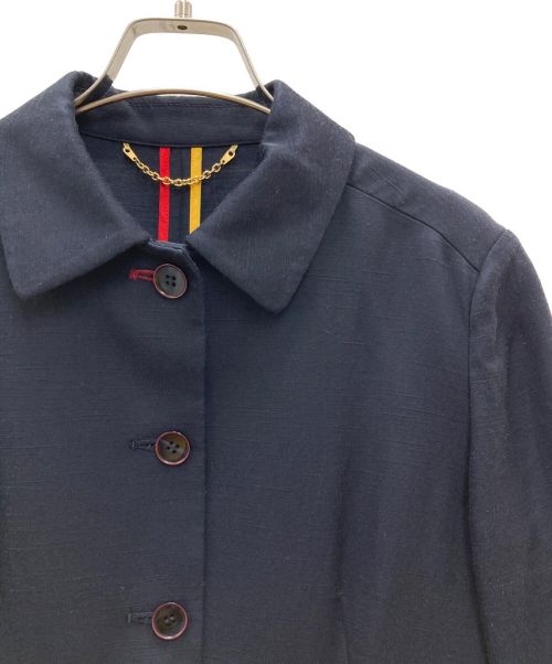 PAUL SMITH（ポールスミス）PAUL SMITH (ポールスミス) ステンカラーコート ネイビー サイズ:38の古着・服飾アイテム