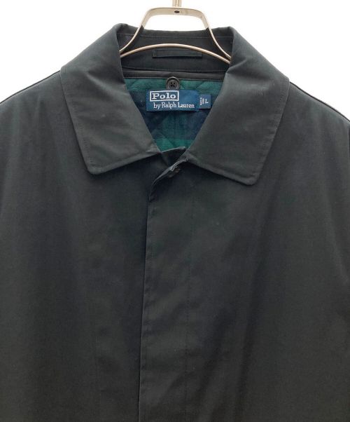 POLO RALPH LAUREN（ポロ・ラルフローレン）POLO RALPH LAUREN (ポロ・ラルフローレン) ステンカラーコート ブラック サイズ:Ｌの古着・服飾アイテム