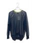 6(ROKU) BEAUTY&YOUTH (ロク ビューティーアンドユース) SHEER COLOR RIB PULLOVER ニット ネイビー サイズ:Free 未使用品：5000円