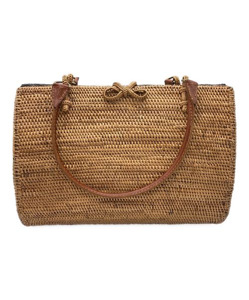 TANABANA（タナバナ）TANABANA (タナバナ) アタハンドバッグ ナチュラル×ブラックの古着・服飾アイテム