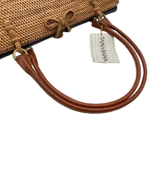 TANABANA（タナバナ）TANABANA (タナバナ) アタハンドバッグ ナチュラル×ブラックの古着・服飾アイテム