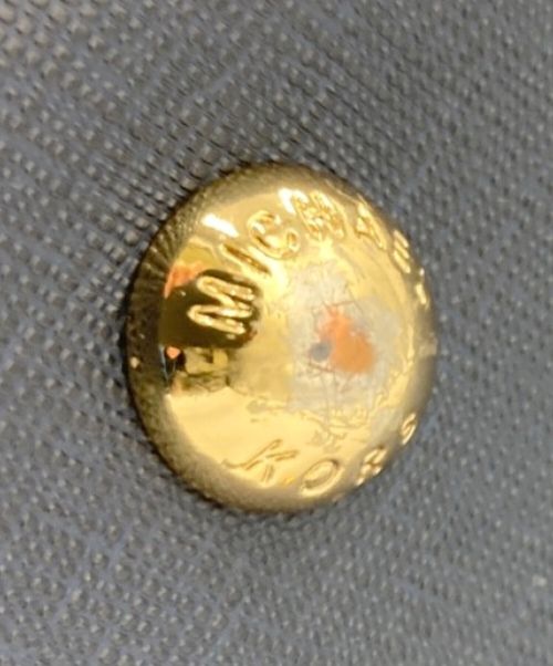 MICHAEL KORS（マイケル・コース）MICHAEL KORS (マイケルコース) ハンドバッグ ネイビーの古着・服飾アイテム