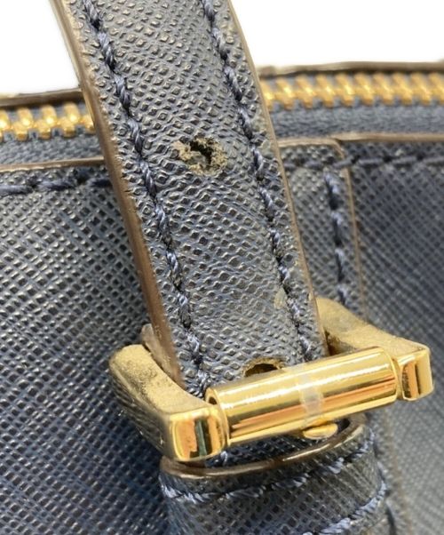 MICHAEL KORS（マイケル・コース）MICHAEL KORS (マイケルコース) ハンドバッグ ネイビーの古着・服飾アイテム