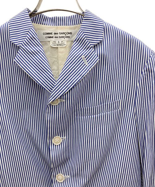 COMME des GARCONS（コムデギャルソン）COMME des GARCONS (コムデギャルソン) ジャケット ホワイト×ブルー サイズ:Sの古着・服飾アイテム