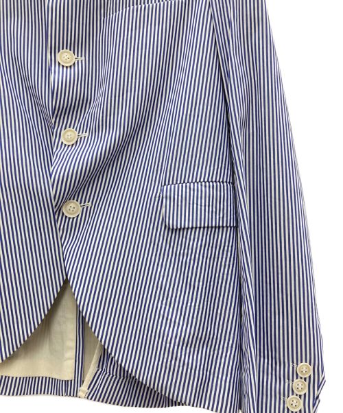 COMME des GARCONS（コムデギャルソン）COMME des GARCONS (コムデギャルソン) ジャケット ホワイト×ブルー サイズ:Sの古着・服飾アイテム