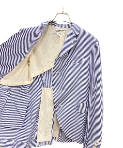 COMME des GARCONS（コムデギャルソン）COMME des GARCONS (コムデギャルソン) ジャケット ホワイト×ブルー サイズ:Sの古着・服飾アイテム