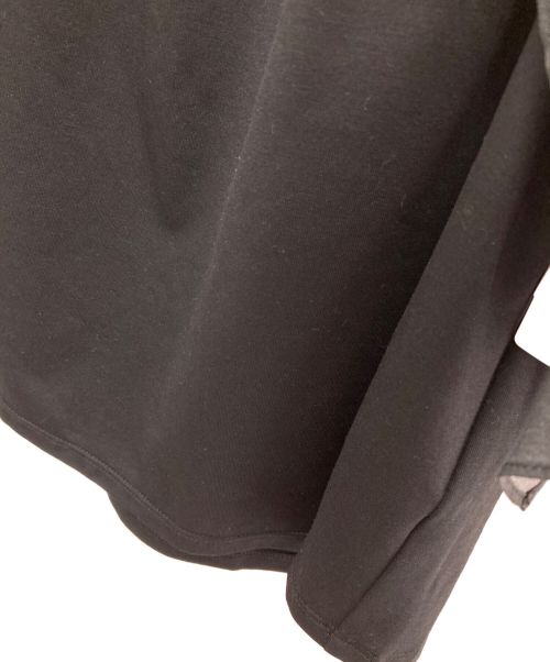 GRACE CONTINENTAL（（グレースコンチネンタル）GRACE CONTINENTAL (（グレースコンチネンタル) シャーリングプリントカットトップ ブラック×レッド サイズ:36の古着・服飾アイテム