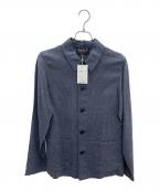 agnes b hommeアニエスベーオム）の古着「リネンテーラードジャケット」｜ネイビー