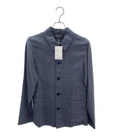 agnes b homme（アニエスベーオム）の古着「リネンテーラードジャケット」｜ネイビー