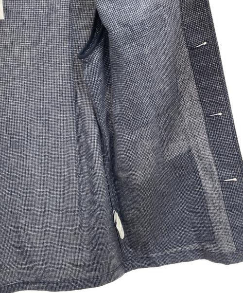 agnes b homme（アニエスベーオム）agnes b homme (アニエスベーオム) リネンテーラードジャケット ネイビー サイズ:44 未使用品の古着・服飾アイテム