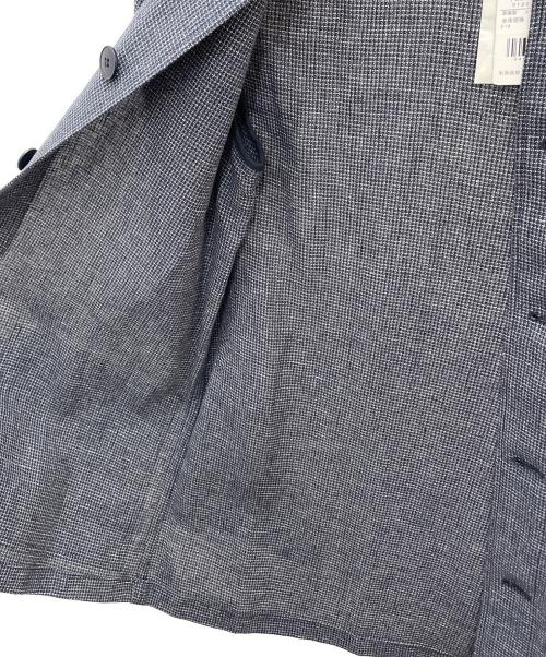 agnes b homme（アニエスベーオム）agnes b homme (アニエスベーオム) リネンテーラードジャケット ネイビー サイズ:44 未使用品の古着・服飾アイテム