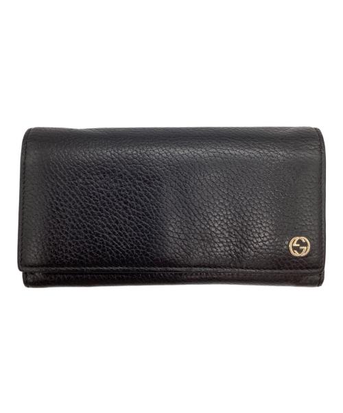 GUCCI（グッチ）GUCCI (グッチ) 長財布 ブラックの古着・服飾アイテム