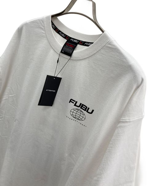 FUBU（フブ）FUBU (フブ) 半袖カットソー ホワイト×ブラック サイズ:XLの古着・服飾アイテム
