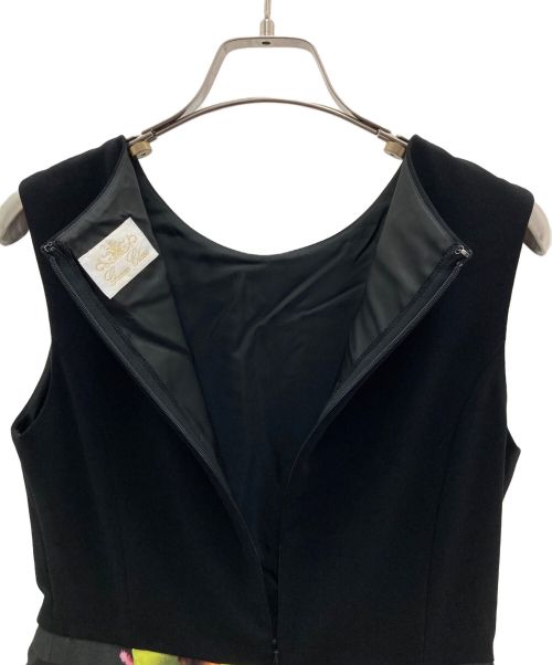 GRACE CLASS（グレースクラス）GRACE CLASS (グレースクラス) ボーダージャガードフラワーワンピース ブラック サイズ:36の古着・服飾アイテム