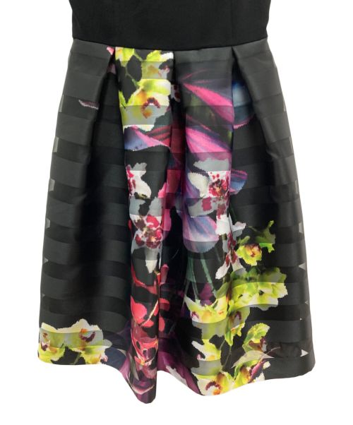 GRACE CLASS（グレースクラス）GRACE CLASS (グレースクラス) ボーダージャガードフラワーワンピース ブラック サイズ:36の古着・服飾アイテム