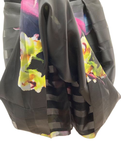 GRACE CLASS（グレースクラス）GRACE CLASS (グレースクラス) ボーダージャガードフラワーワンピース ブラック サイズ:36の古着・服飾アイテム