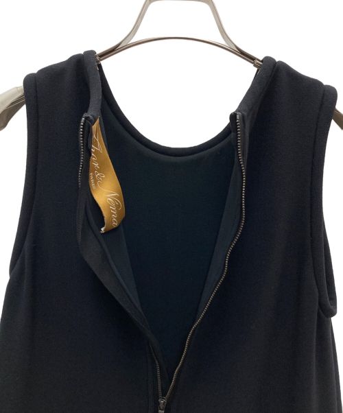 Zhor&Nema（ゾー&ネマ）ZHOR&NEMA (ゾー&ネマ) ノースリーブワンピース ブラック サイズ:Lの古着・服飾アイテム