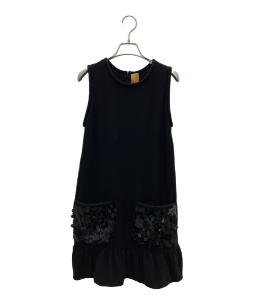 Zhor&Nema（ゾー&ネマ）ZHOR&NEMA (ゾー&ネマ) ノースリーブワンピース ブラック サイズ:Lの古着・服飾アイテム