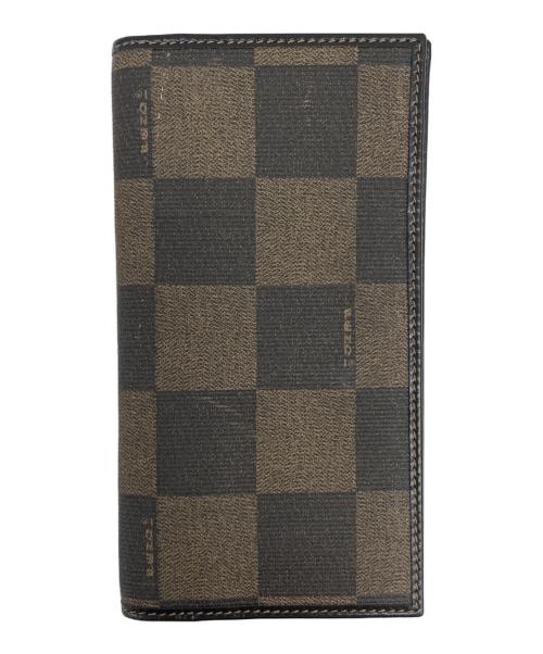 FENDI（フェンディ）FENDI (フェンディ) 長財布 ブラウンの古着・服飾アイテム
