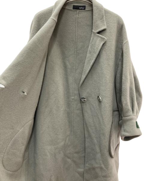 styling/（スタイリング）styling/ (スタイリング) ボリュームスリーブリバーコート ダークグリーンの古着・服飾アイテム