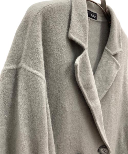 styling/（スタイリング）styling/ (スタイリング) ボリュームスリーブリバーコート ダークグリーンの古着・服飾アイテム