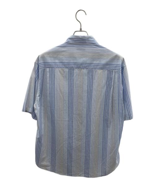 BEAUTY&YOUTH（ビューティーアンドユース）BEAUTY&YOUTH (ビューティーアンドユース) 半袖シャツ ブルー×グレー サイズ:Lの古着・服飾アイテム