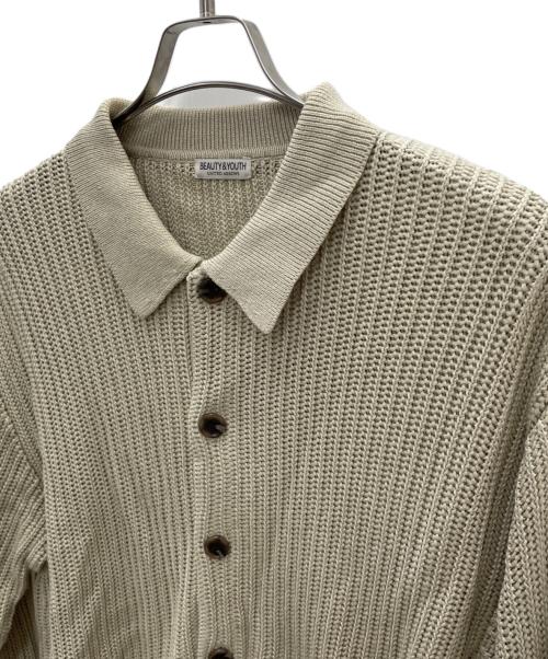 BEAUTY&YOUTH（ビューティーアンドユース）BEAUTY&YOUTH (ビューティーアンドユース) カーディガン カーキ サイズ:Lの古着・服飾アイテム