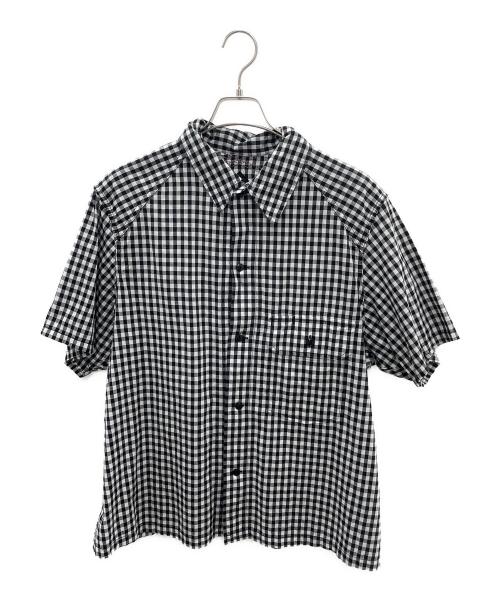 THE CORONA UTILITY（コロナユーティリティ）THE CORONA UTILITY (コロナユーティリティ) 半袖シャツ ブラック×グレー サイズ:Lの古着・服飾アイテム