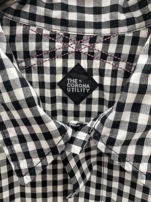 THE CORONA UTILITY（コロナユーティリティ）THE CORONA UTILITY (コロナユーティリティ) 半袖シャツ ブラック×グレー サイズ:Lの古着・服飾アイテム