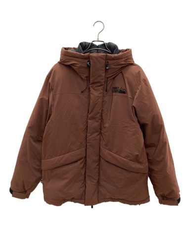 古着 OLD NAVY 肉厚 ダウンジャケット ブラウン L 70's 茶タグ ノースフェイス リップストップ ダウンジャケット