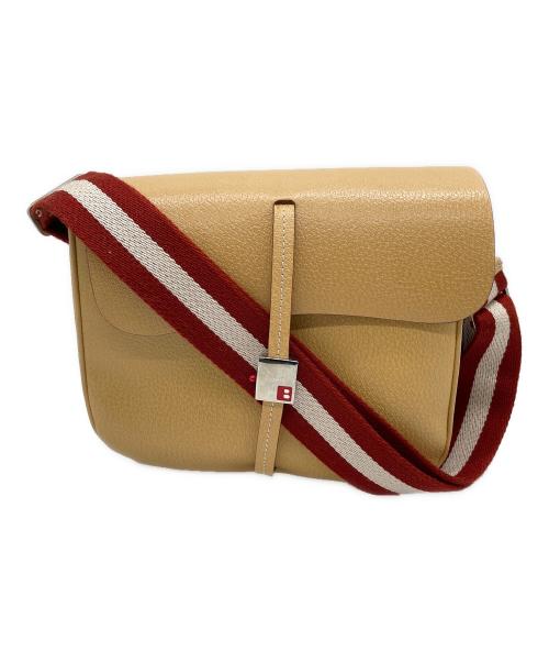 BALLY（バリー）BALLY (バリー) ショルダーバッグ ベージュ×レッドの古着・服飾アイテム