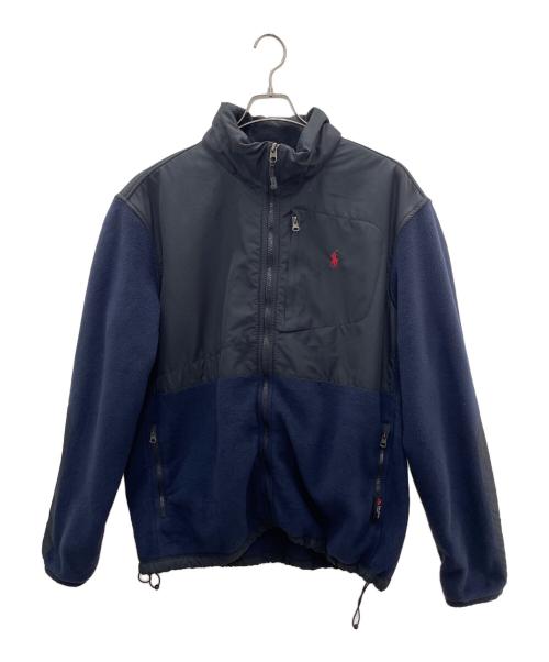POLO RALPH LAUREN（ポロ・ラルフローレン）POLO RALPH LAUREN (ポロ・ラルフローレン) フリースジャケット ブラック×ネイビー サイズ:XLの古着・服飾アイテム