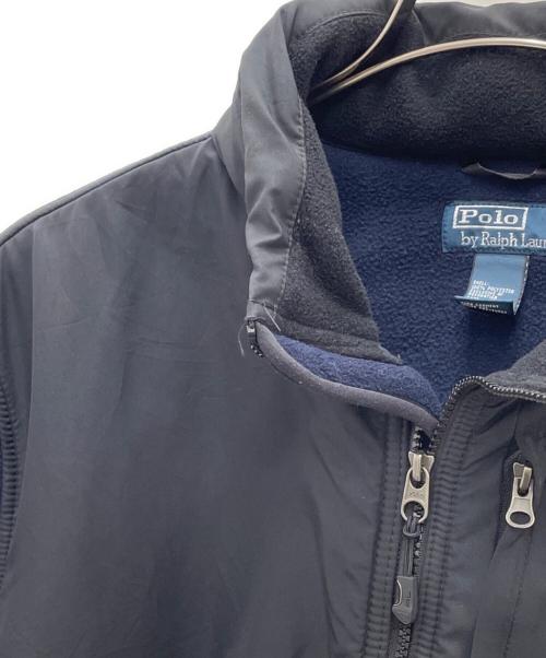 POLO RALPH LAUREN（ポロ・ラルフローレン）POLO RALPH LAUREN (ポロ・ラルフローレン) フリースジャケット ブラック×ネイビー サイズ:XLの古着・服飾アイテム