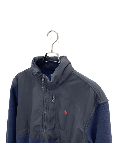 POLO RALPH LAUREN（ポロ・ラルフローレン）POLO RALPH LAUREN (ポロ・ラルフローレン) フリースジャケット ブラック×ネイビー サイズ:XLの古着・服飾アイテム