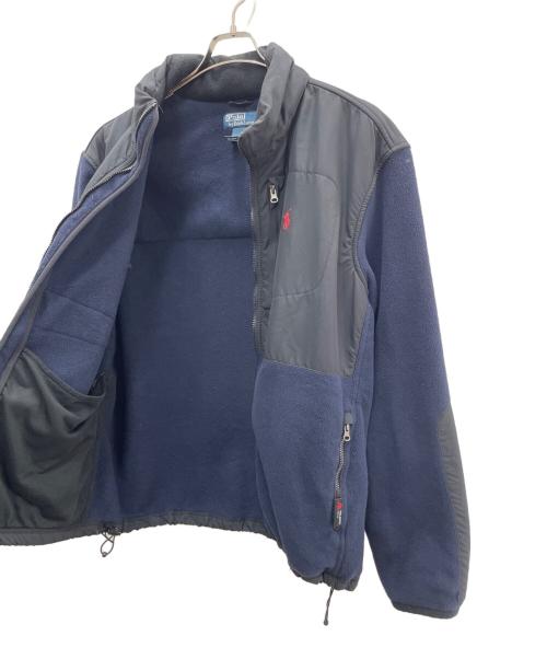 POLO RALPH LAUREN（ポロ・ラルフローレン）POLO RALPH LAUREN (ポロ・ラルフローレン) フリースジャケット ブラック×ネイビー サイズ:XLの古着・服飾アイテム