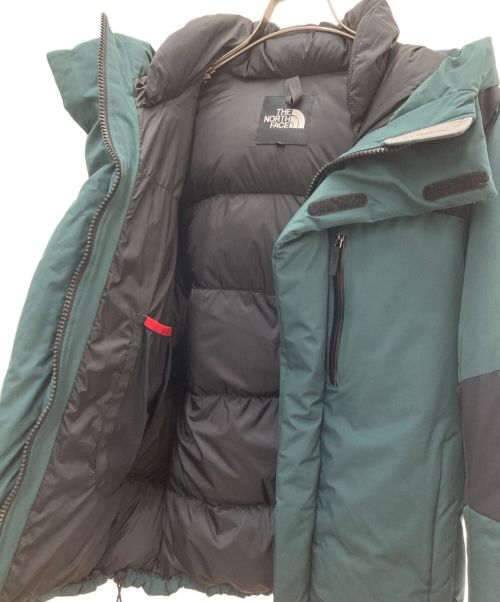 THE NORTH FACE（ザ ノース フェイス）THE NORTH FACE (ザ ノース フェイス) ダウンジャケット グリーン×ブラック サイズ:Sの古着・服飾アイテム