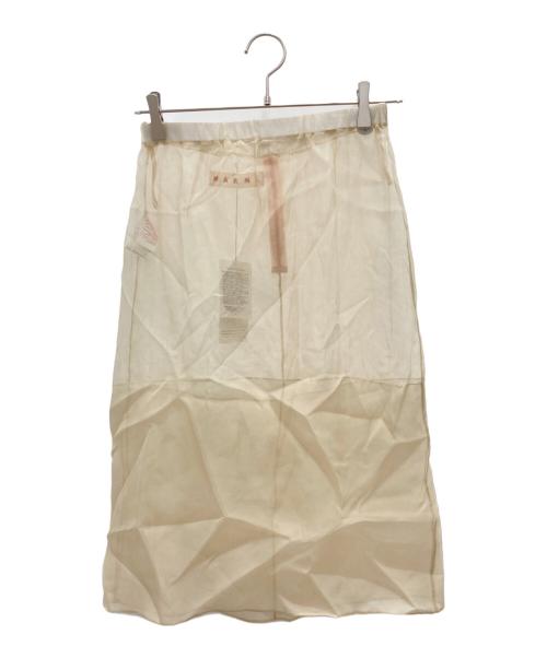 MARNI（マルニ）MARNI (マルニ) シアースカート カーキ サイズ:40 未使用品の古着・服飾アイテム