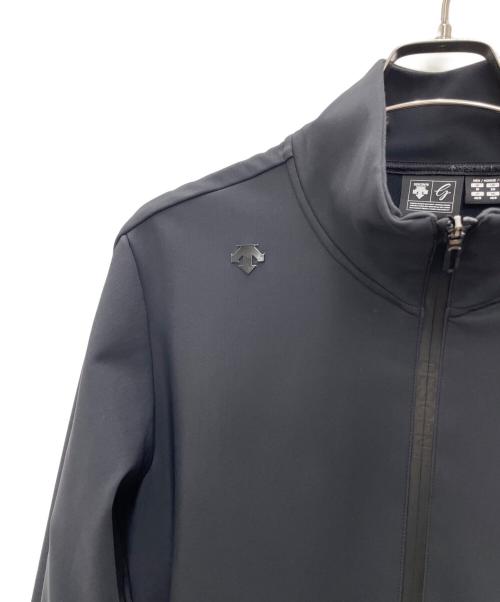 DESCENTE（デサント）DESCENTE (デサント) ユーロジャージー ボンディング ウィンドジャケット ブラック サイズ:Mの古着・服飾アイテム
