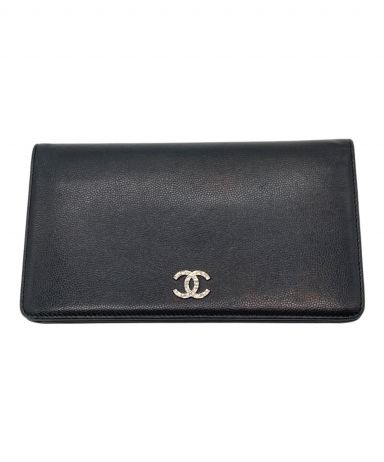 CHANEL ブラック 長財布 ≪新品≫CHANEL シャネル 2023年クルーズ フラップ ロング